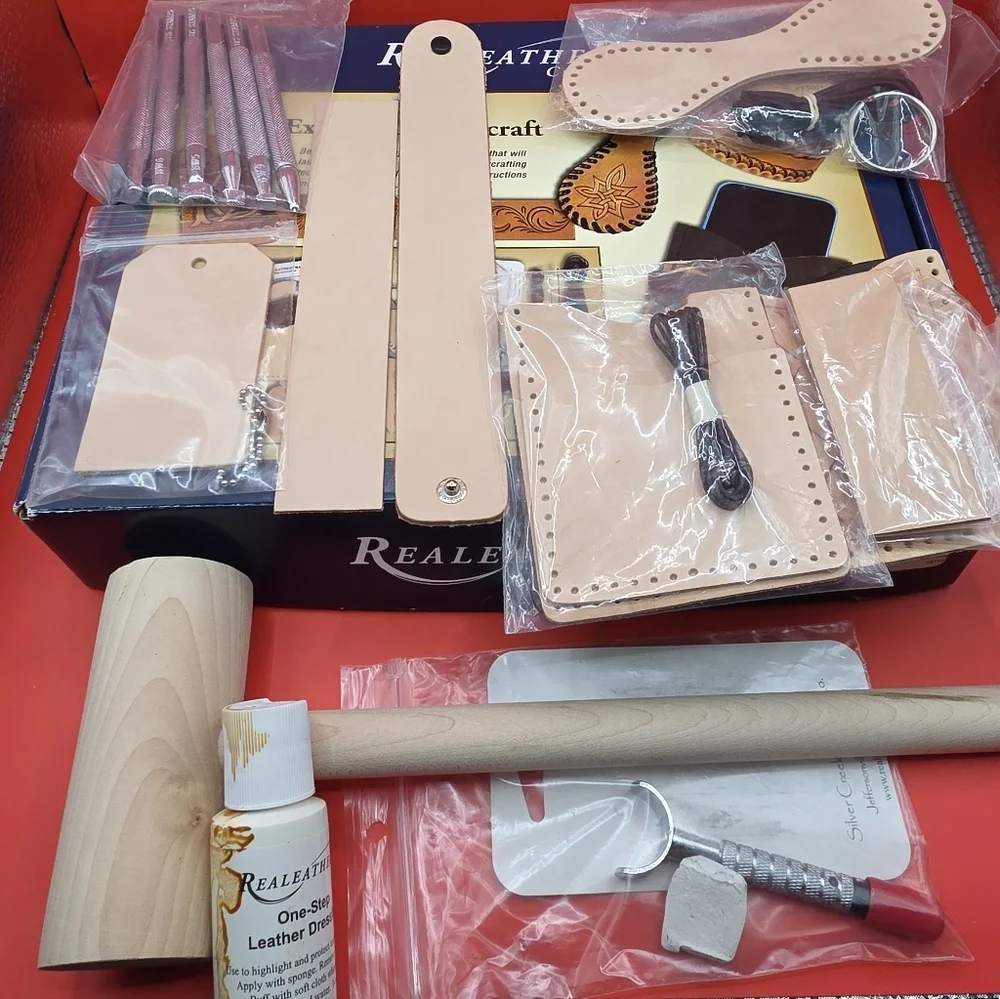 Realeather Crafts Explore Leathercraft Kit-not complete